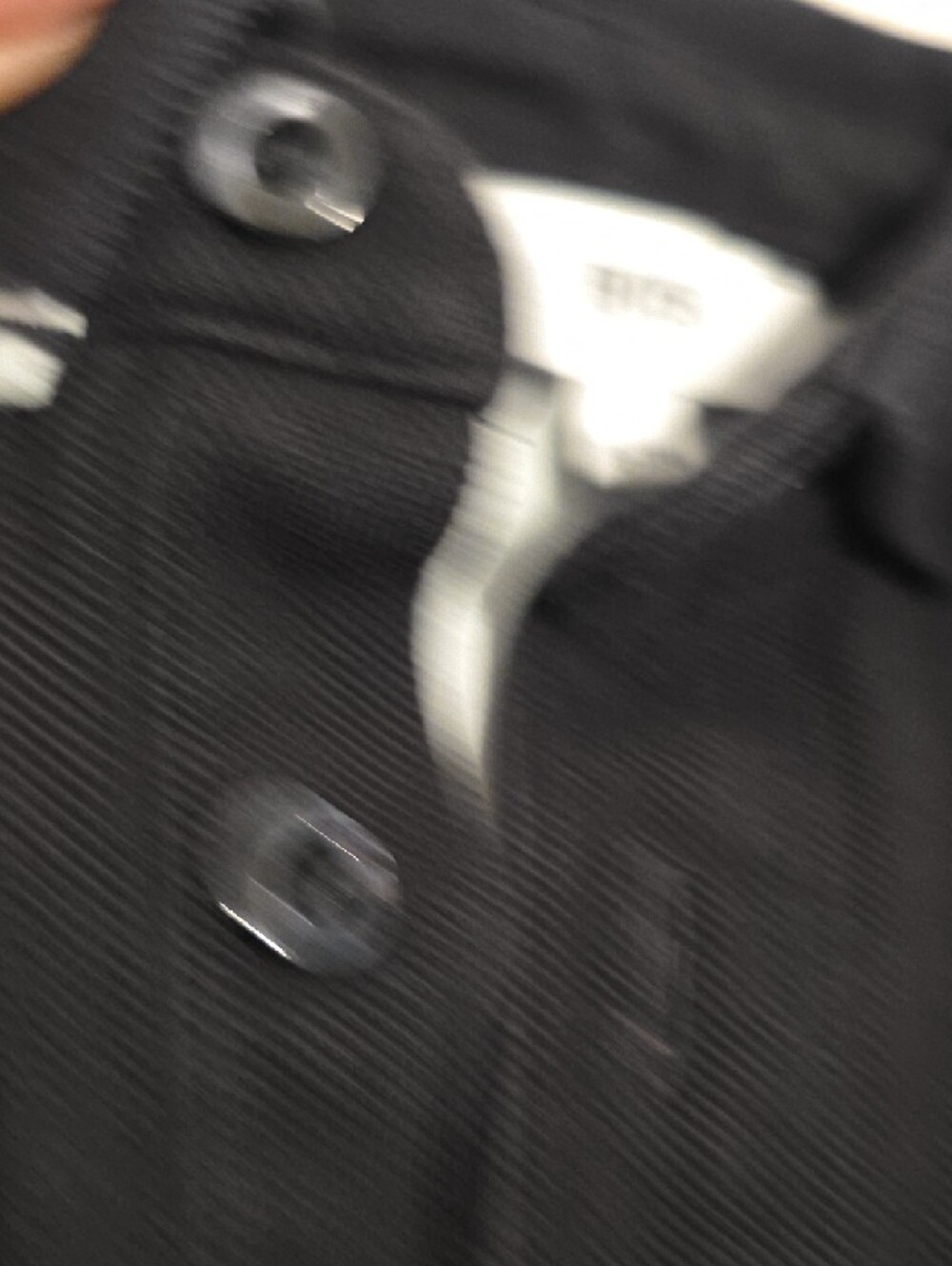 Boss Black Polo with White Trim - Picture 4 of 6